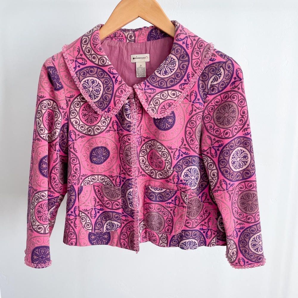 RARE Anthropologie ‘Elevenses’ Velvet Swing Jacket